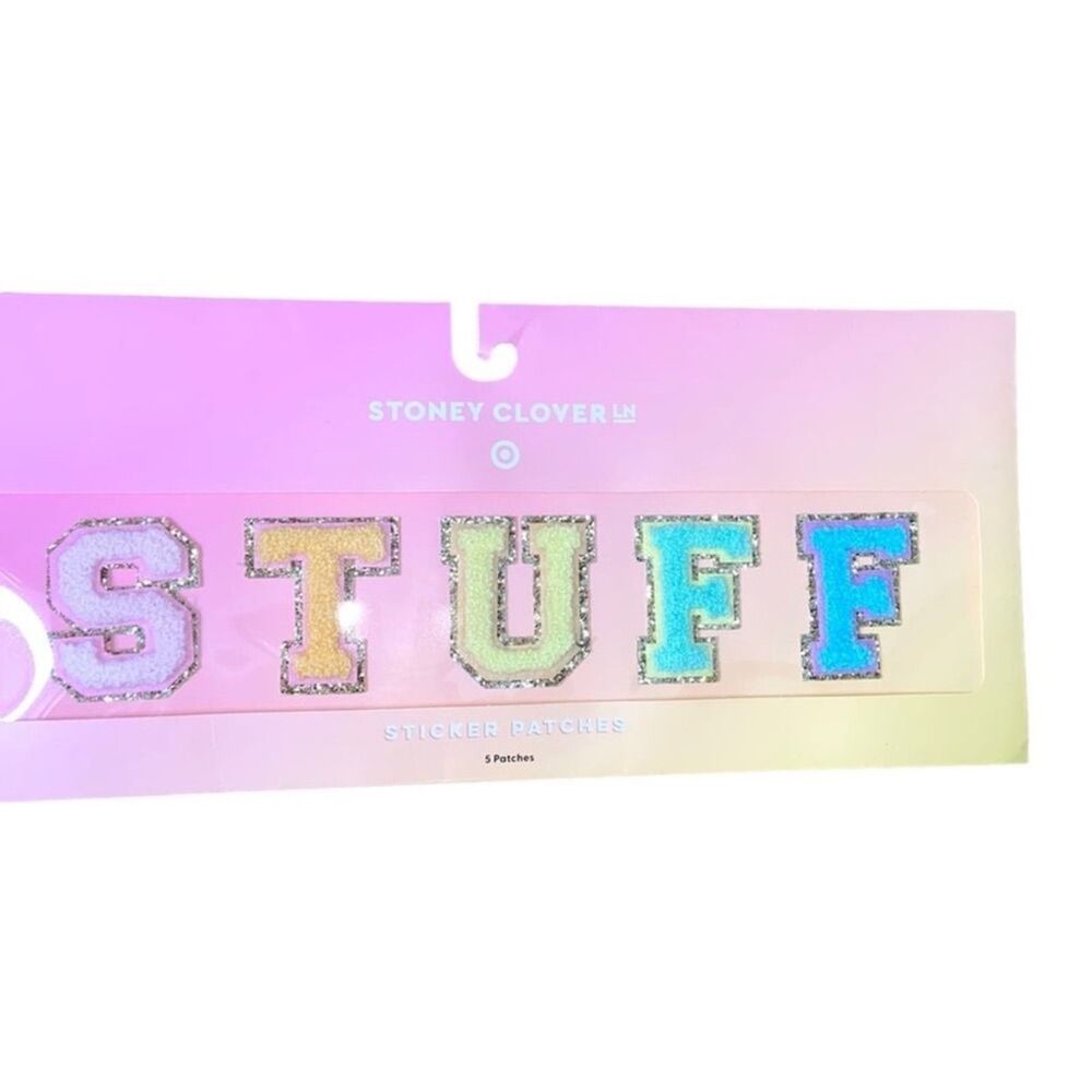 Stoney Clover STUFF Sticker Patches GLAM BLING Terry Cloth Glitter NEW # - Picture 2 of 2